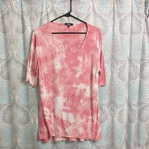 Pink tie dye top